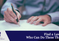 Find a Lawyer Who Can Do These Things
