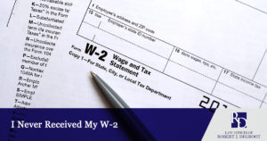 I Never Received My W-2
