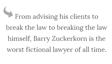 Barry Zuckerkorn is the worst white collar crime lawyer of all time.