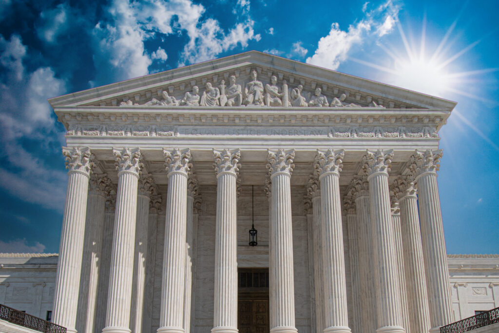 A picture of a Federal courthouse, where defendants must often go when subpoenaed by a Federal Grand Jury.